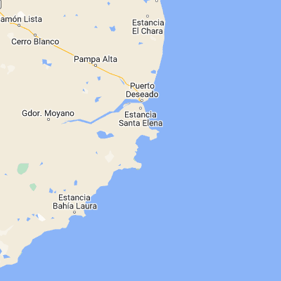 Map showing location of Bahía de los Nodales (-47.957000, -65.908500)