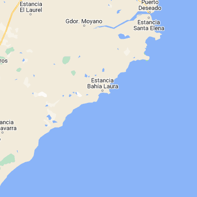 Map showing location of Bahía Laura (-48.394580, -66.478270)