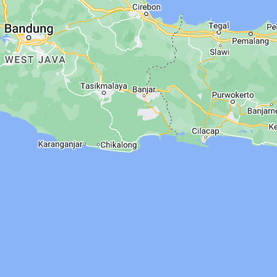 Map showing location of Balengbeng (-7.708700, 108.489200)