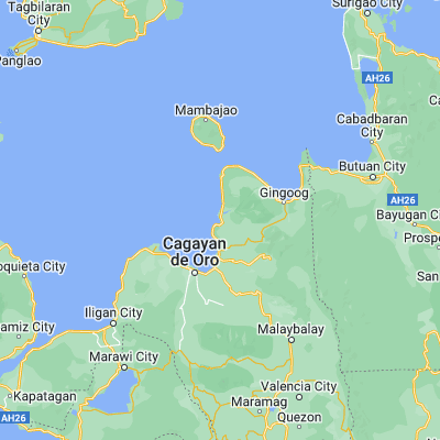 Map showing location of Balingasag (8.744170, 124.776940)