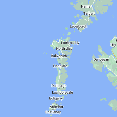 Map showing location of Balivanich (57.472470, -7.376160)