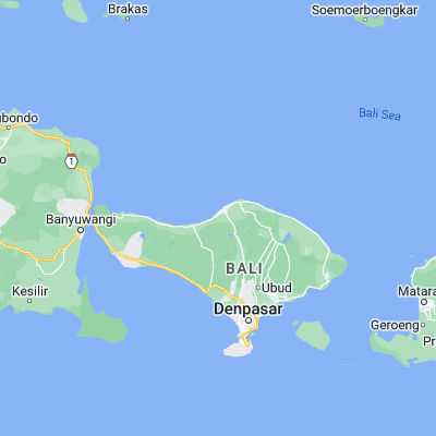 Map showing location of Banjar Anyar (-8.151000, 115.055200)