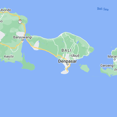 Map showing location of Banjar Beraban Kangin (-8.556900, 115.042100)