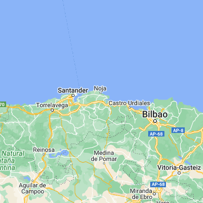Map showing location of Bárcena de Cicero (43.421600, -3.510300)