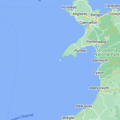 Map showing location of Bardsey Island (52.760190, -4.789870)