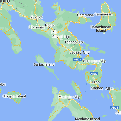 Map showing location of Basicao Coastal (13.045900, 123.404230)