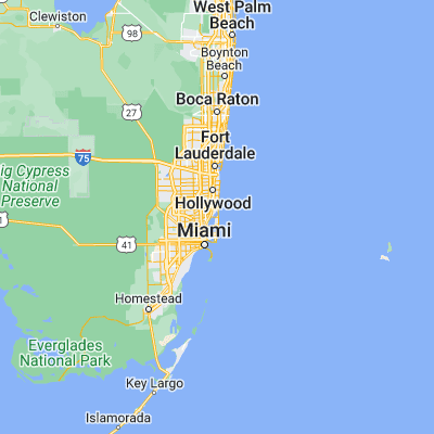 Map showing location of Bay Harbor Islands (25.887590, -80.131160)