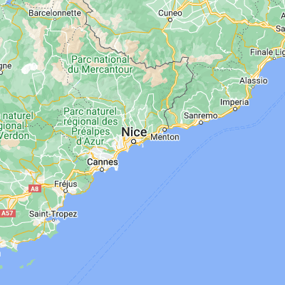 Map showing location of Beaulieu-sur-Mer (43.707580, 7.332890)