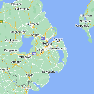 Map showing location of Belfast (54.583330, -5.933330)