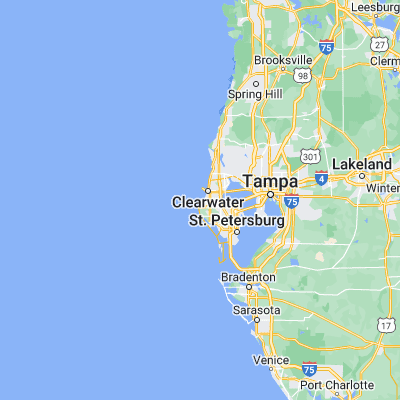 Map showing location of Belleair Beach (27.923080, -82.843160)