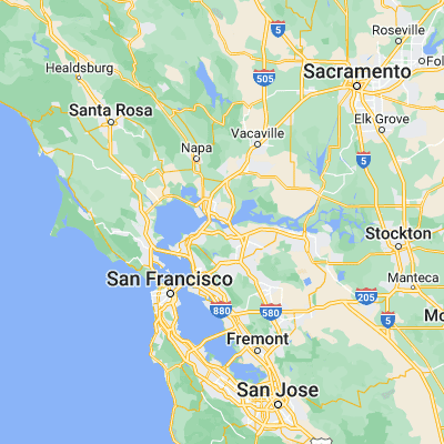 Map showing location of Benicia (38.049370, -122.158580)