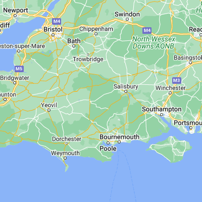 Map showing location of Berwick St John (51.000000, -2.066670)