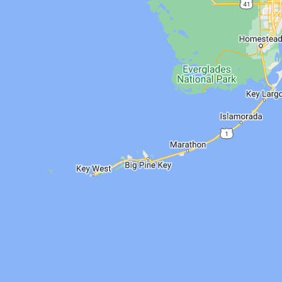 Map showing location of Big Spanish Key (24.790690, -81.406470)