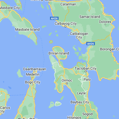 Map showing location of Biliran (11.466670, 124.475280)