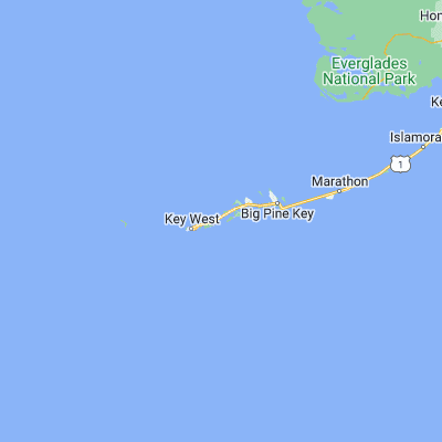 Map showing location of Bird Key (24.586260, -81.637590)