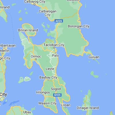 Map showing location of Bislig (11.072500, 125.033610)