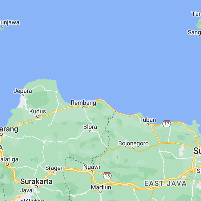 Map showing location of Blimbing (-6.634000, 111.536500)