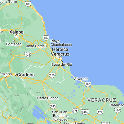 Map showing location of Boca del Río (19.100000, -96.100000)