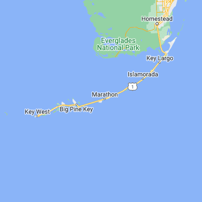 Map showing location of Boot Key Harbor (24.708470, -81.088680)