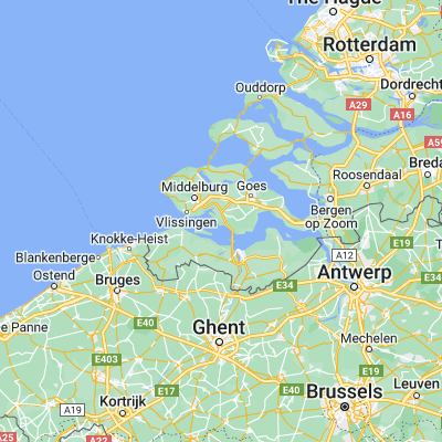 Map showing location of Borssele (51.423330, 3.734720)