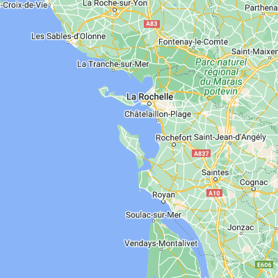 Map showing location of Boyard-Ville (45.967170, -1.242890)
