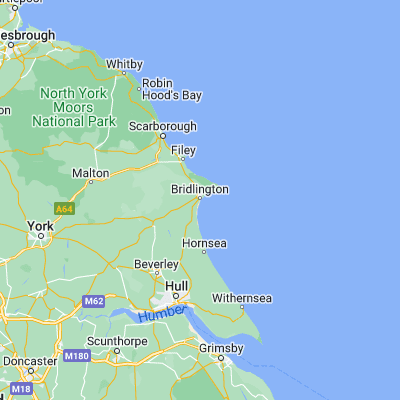 Map showing location of Bridlington (54.083060, -0.191920)