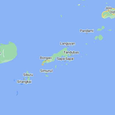 Map showing location of Buan (5.160800, 120.042600)