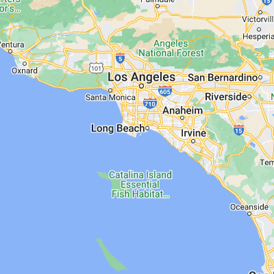 Map showing location of Cabrillo Beach (33.709460, -118.282850)