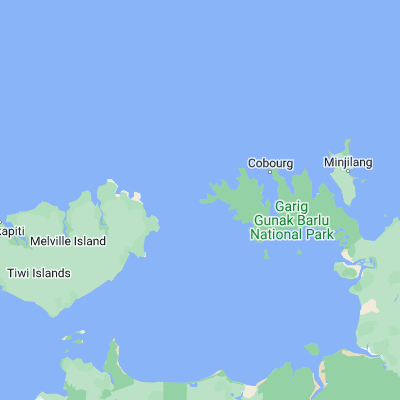 Map showing location of Cape Don (-11.300890, 131.759720)