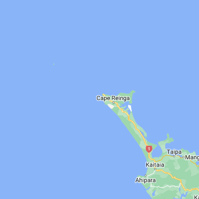 Map showing location of Cape Maria Van Diemen (-34.475430, 172.644600)