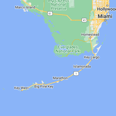 Map showing location of Cape Sable (25.116700, -81.083300)