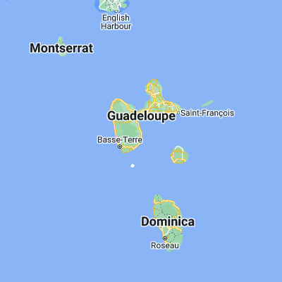 Map showing location of Capesterre-Belle-Eau (16.043220, -61.565960)