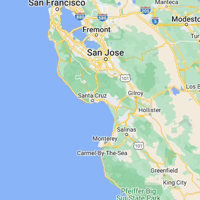 Map showing location of Capitola (36.975230, -121.953290)