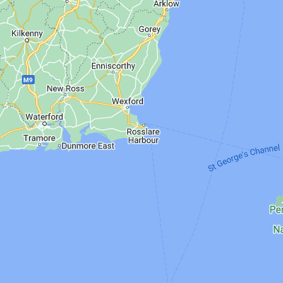 Map showing location of Carnsore Point (52.170560, -6.355560)