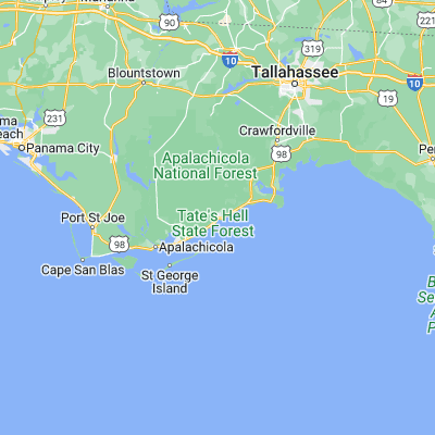 Map showing location of Carrabelle (29.853260, -84.664350)