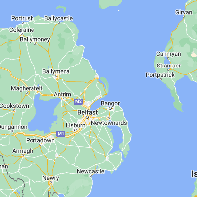 Map showing location of Carrickfergus (54.715800, -5.805800)