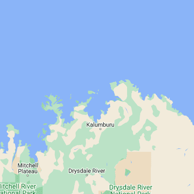 Map showing location of Carronade Island (-13.943850, 126.604000)
