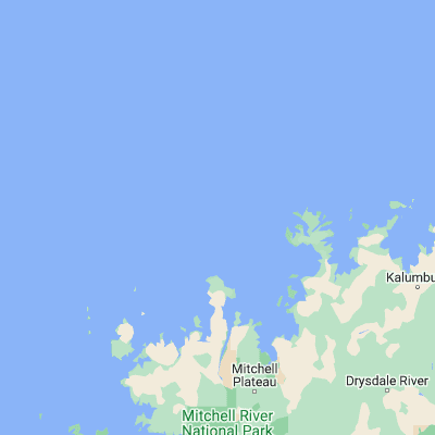Map showing location of Cassini Island (-13.946080, 125.629600)