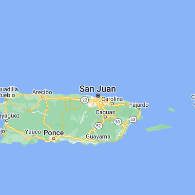 Map showing location of Cataño (18.441340, -66.118220)