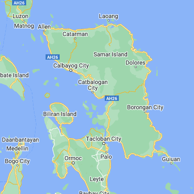 Map showing location of Catbalogan (11.775280, 124.886110)