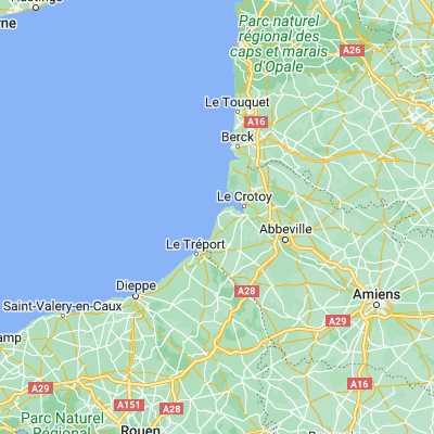 Map showing location of Cayeux-sur-Mer (50.182000, 1.494000)