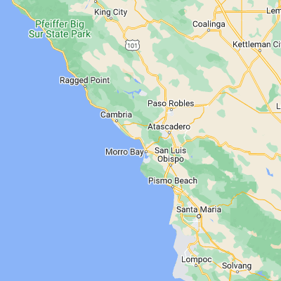 Map showing location of Cayucos (35.442750, -120.892130)