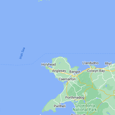 Map showing location of Cemaes Bay (53.412110, -4.451900)