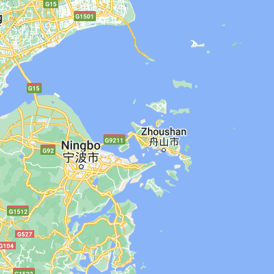 Map showing location of Cengang (30.077520, 121.995720)