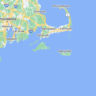 Map showing location of Chappaquiddick Island (41.375120, -70.474470)