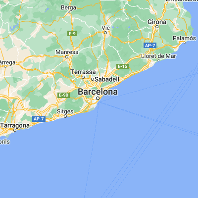 Map showing location of Ciutat Vella (41.380220, 2.173190)