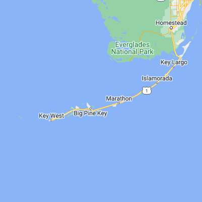 Map showing location of Cocoanut Key (24.745140, -81.234800)