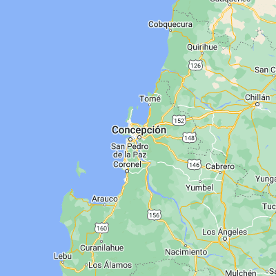 Map showing location of Concepción (-36.826990, -73.049770)