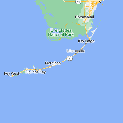 Map showing location of Conch Key (24.790420, -80.889510)