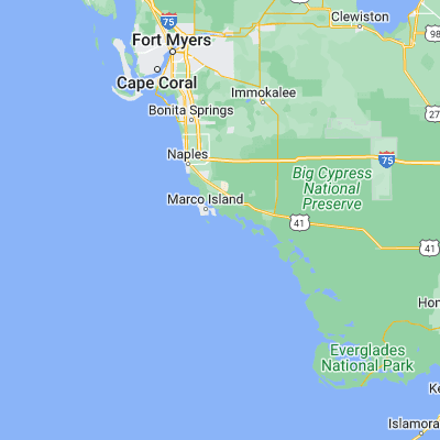 Map showing location of Coon Key (25.891770, -81.636750)